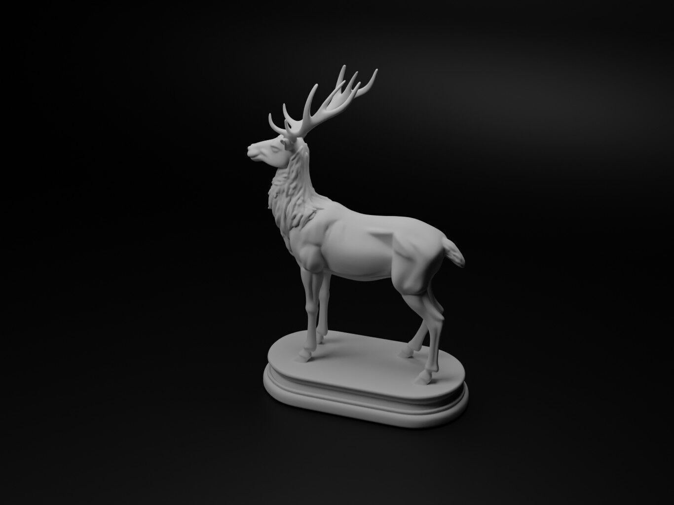 deer Animal Chess 3D print model_1