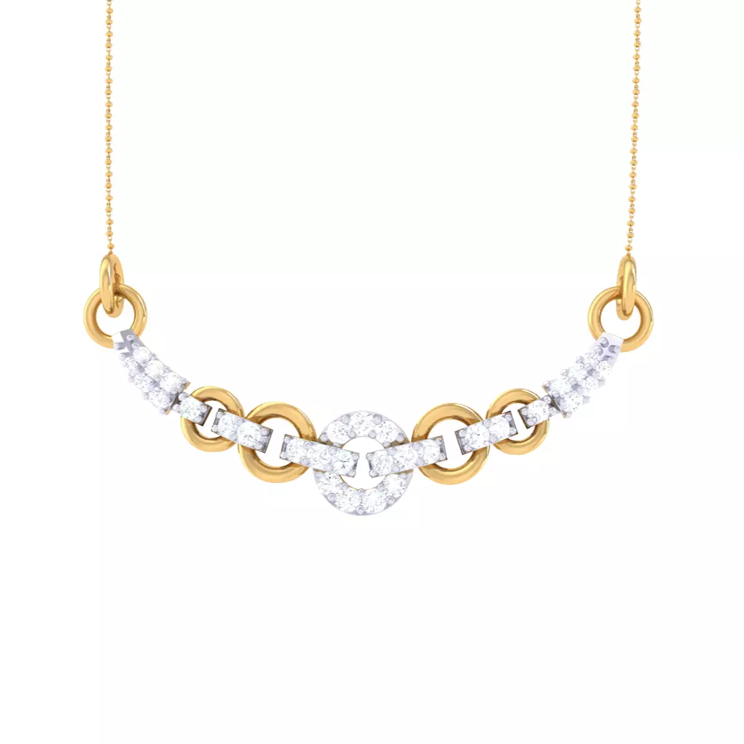 3D Printable Cad jewelry design of Lady diamond Pendant 3D print model_0