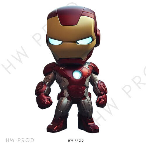 Iron Man Baby marvel robot 3D print model
