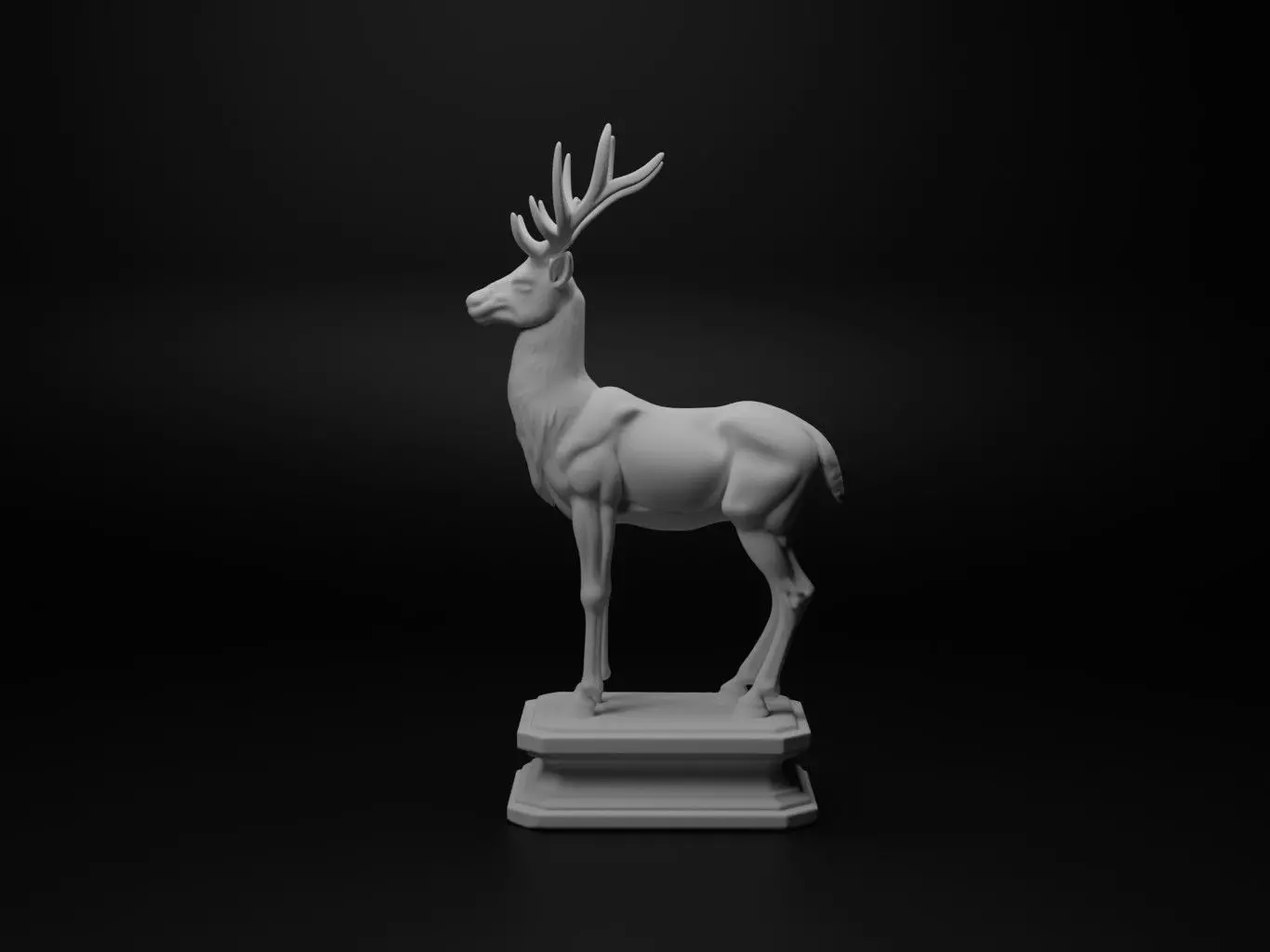 deer Animal Chess 3D print model_0