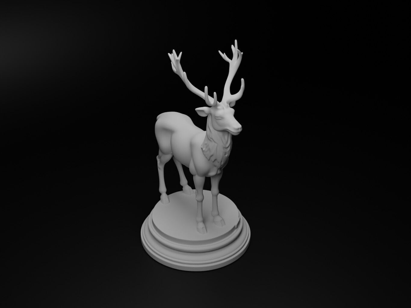 deer Animal Chess 3D print model_2