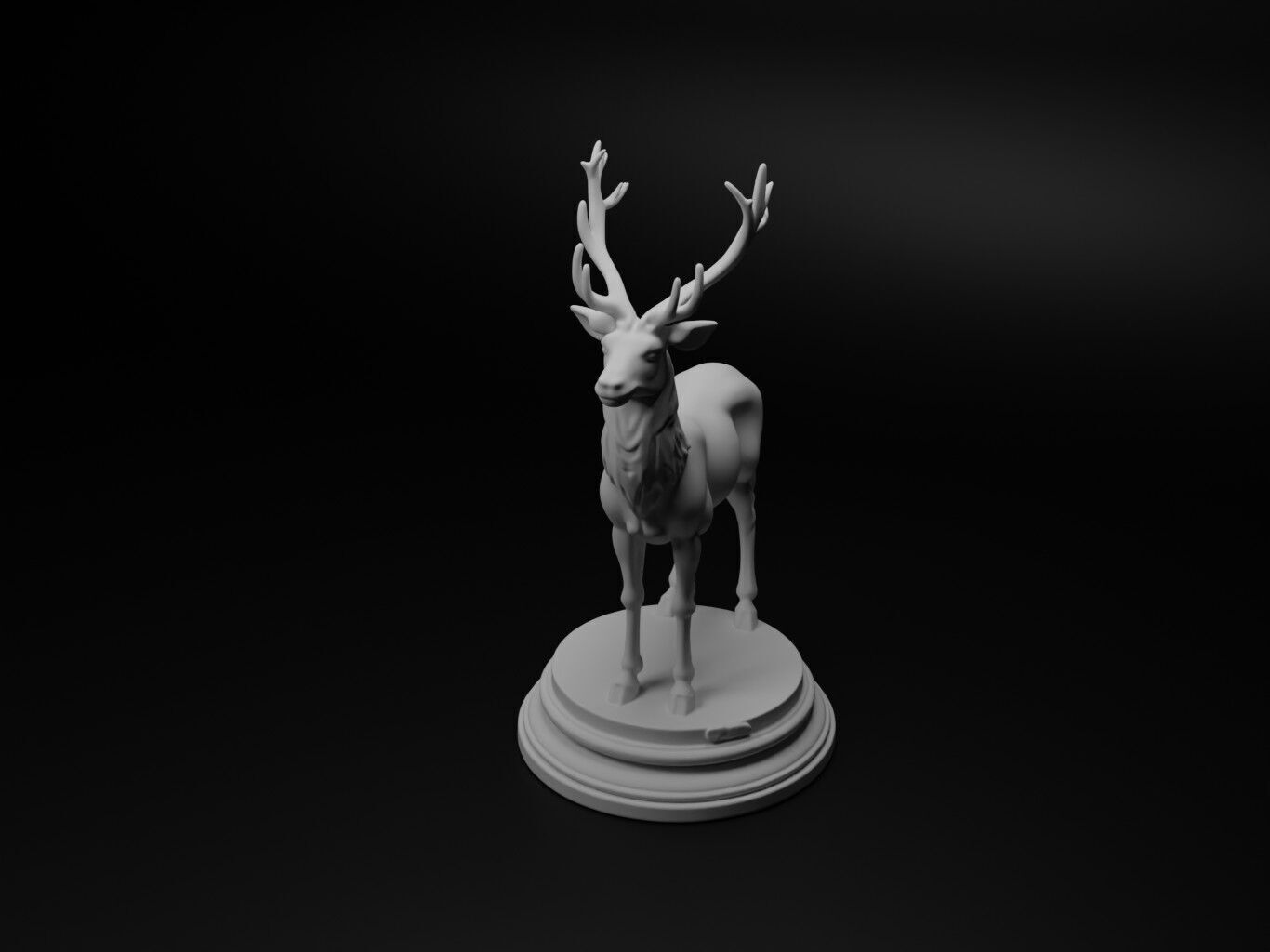 deer Animal Chess 3D print model_1