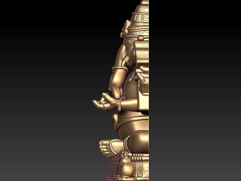Lord Ganesha 3D Model Limited Edition 3D print model_5