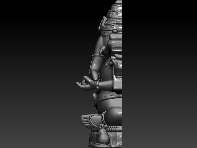 Lord Ganesha 3D Model Limited Edition 3D print model_8