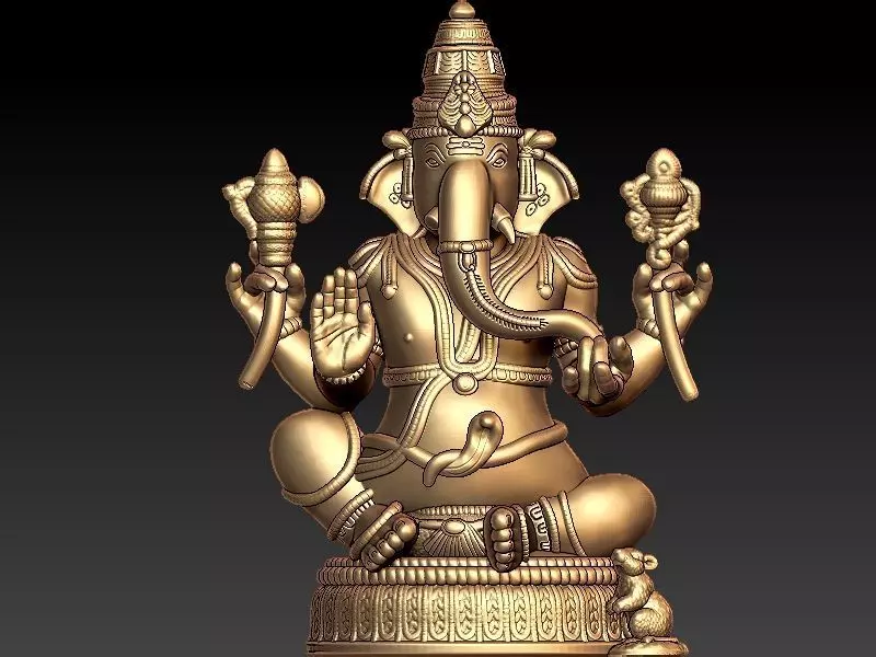 Lord Ganesha 3D Model Limited Edition 3D print model_0