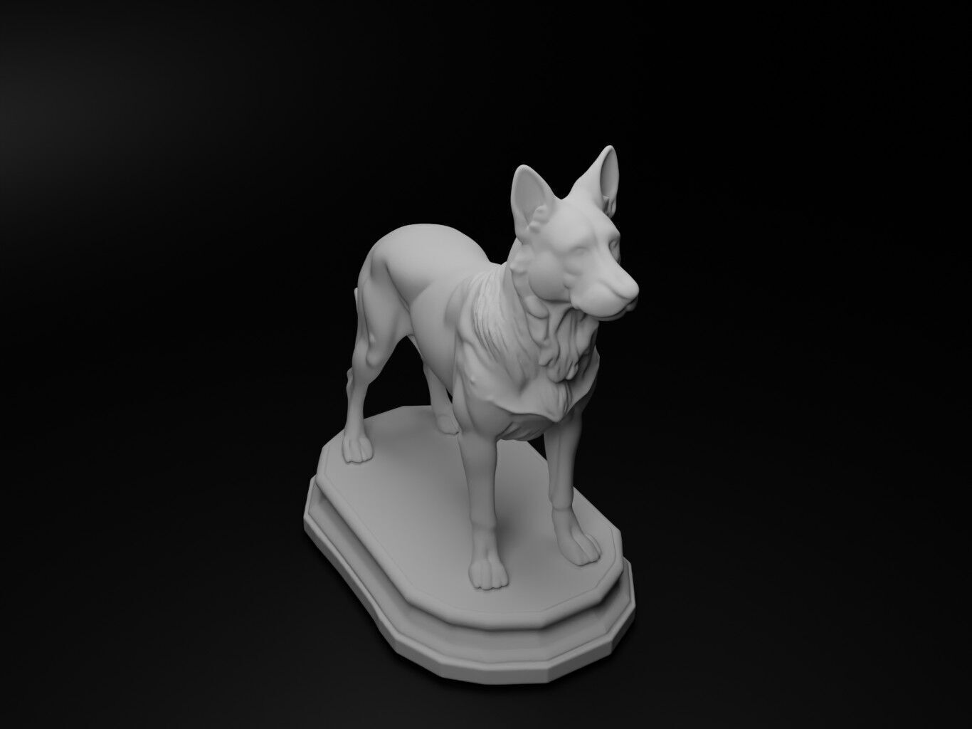 dog Animal Chess 3D print model_2