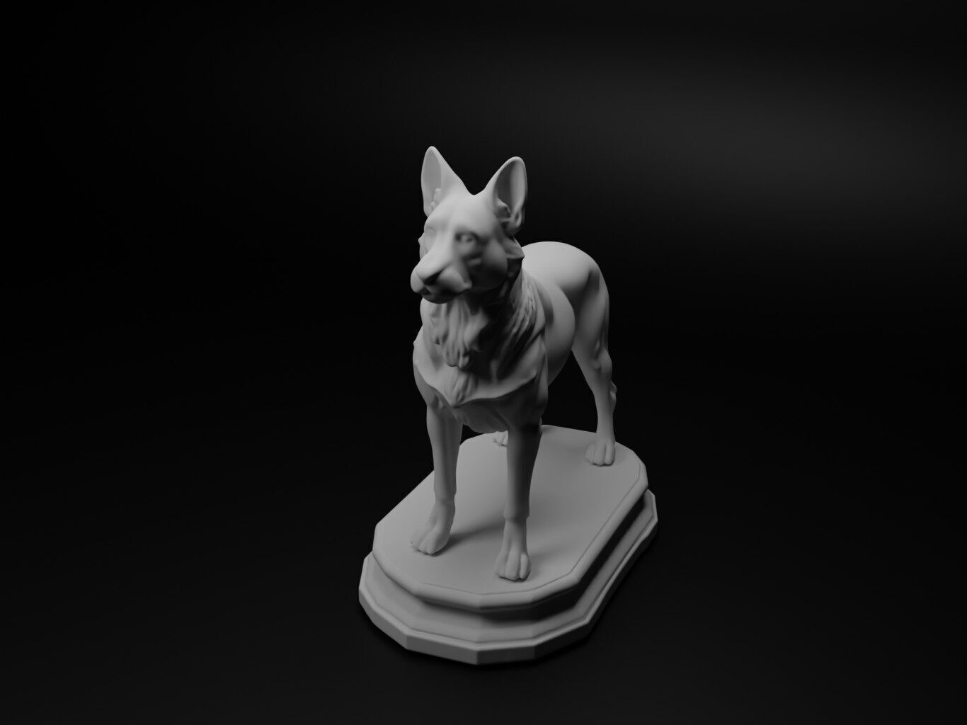 dog Animal Chess 3D print model_1