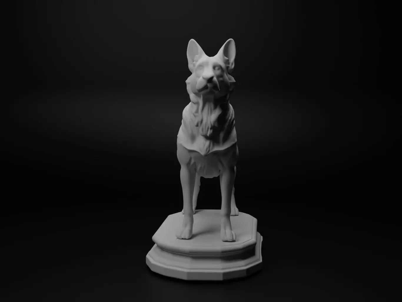 dog Animal Chess 3D print model_0