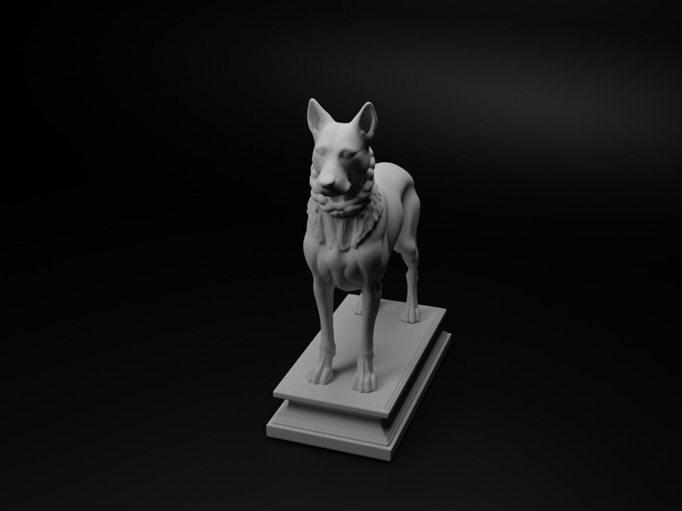 dog Animal Chess 3D print model_1