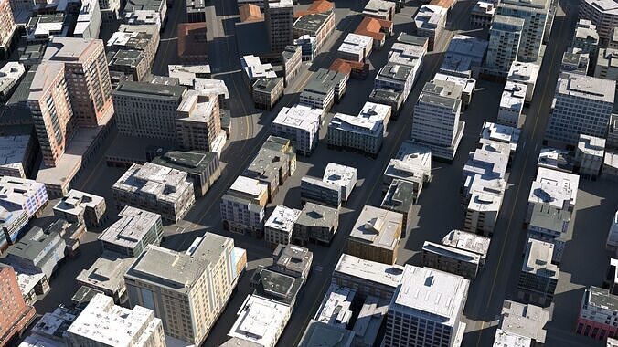 City 119 Low-poly 3D model 2