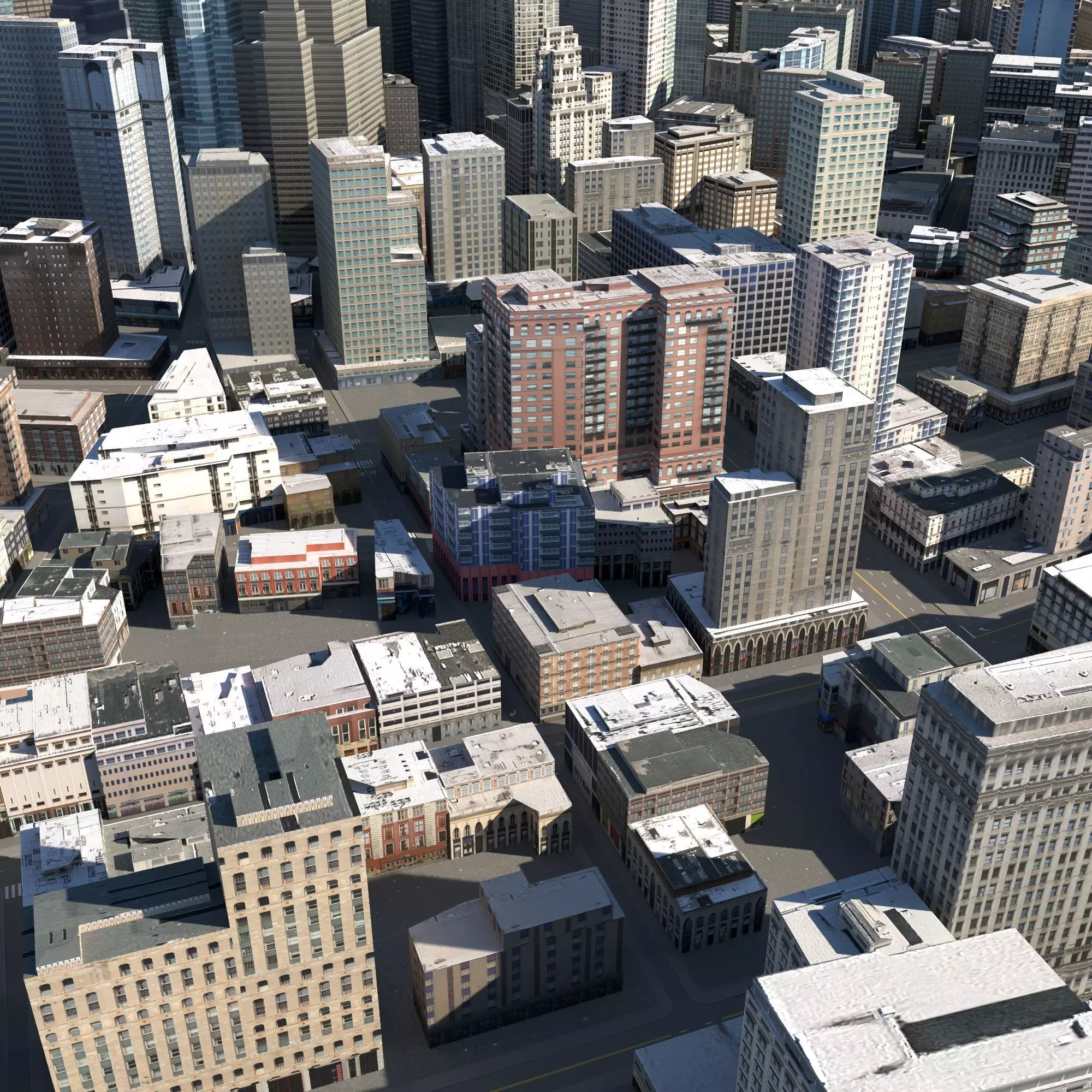 City 119 Low-poly 3D model