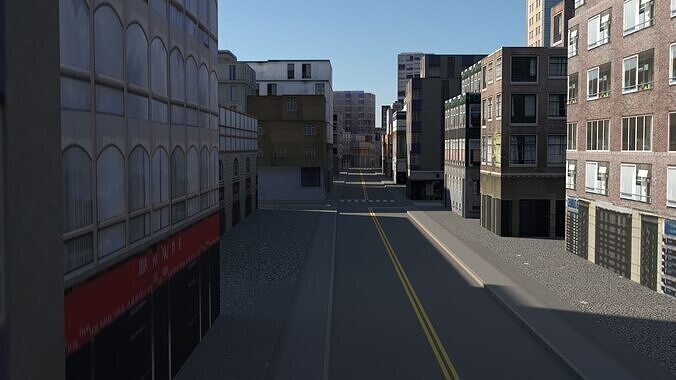 City 119 Low-poly 3D model 7