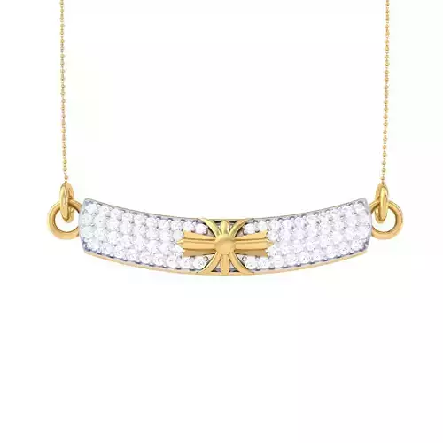 3D Printable Cad jewelry design of Lady diamond Pendant 3D print model