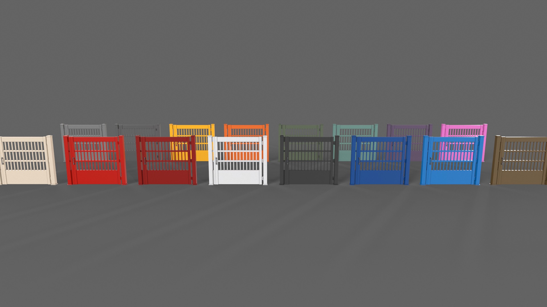 PBR Metal Gate A 3D Model Collection_31