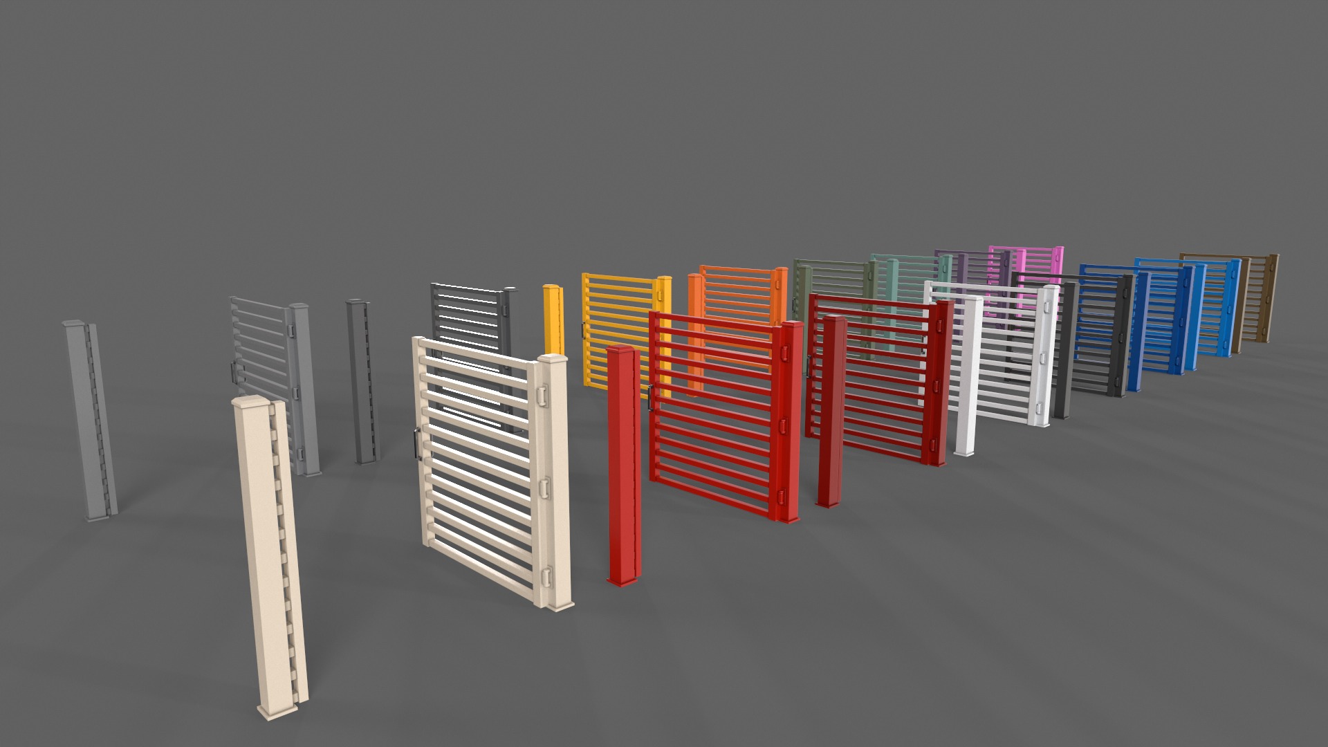 PBR Metal Gate A 3D Model Collection_28