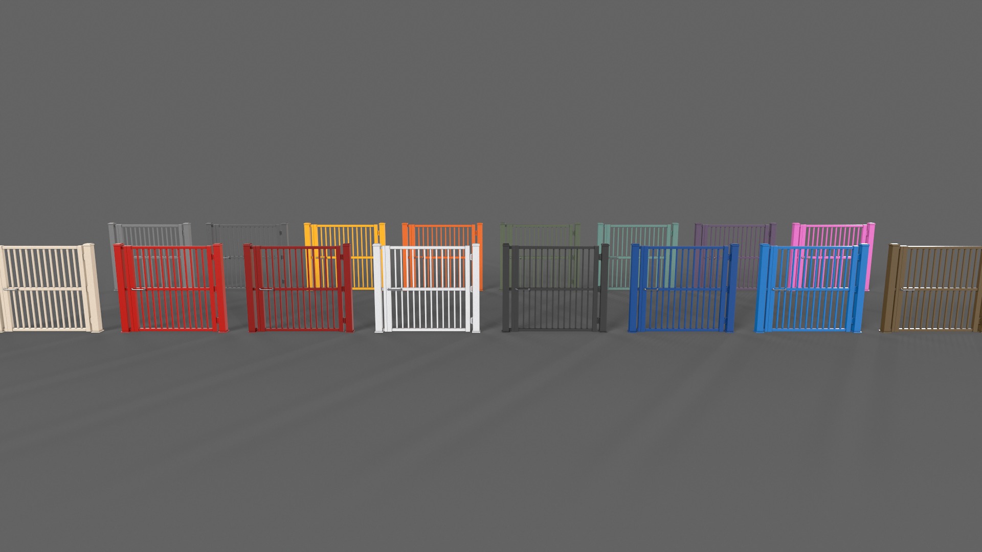 PBR Metal Gate A 3D Model Collection_37