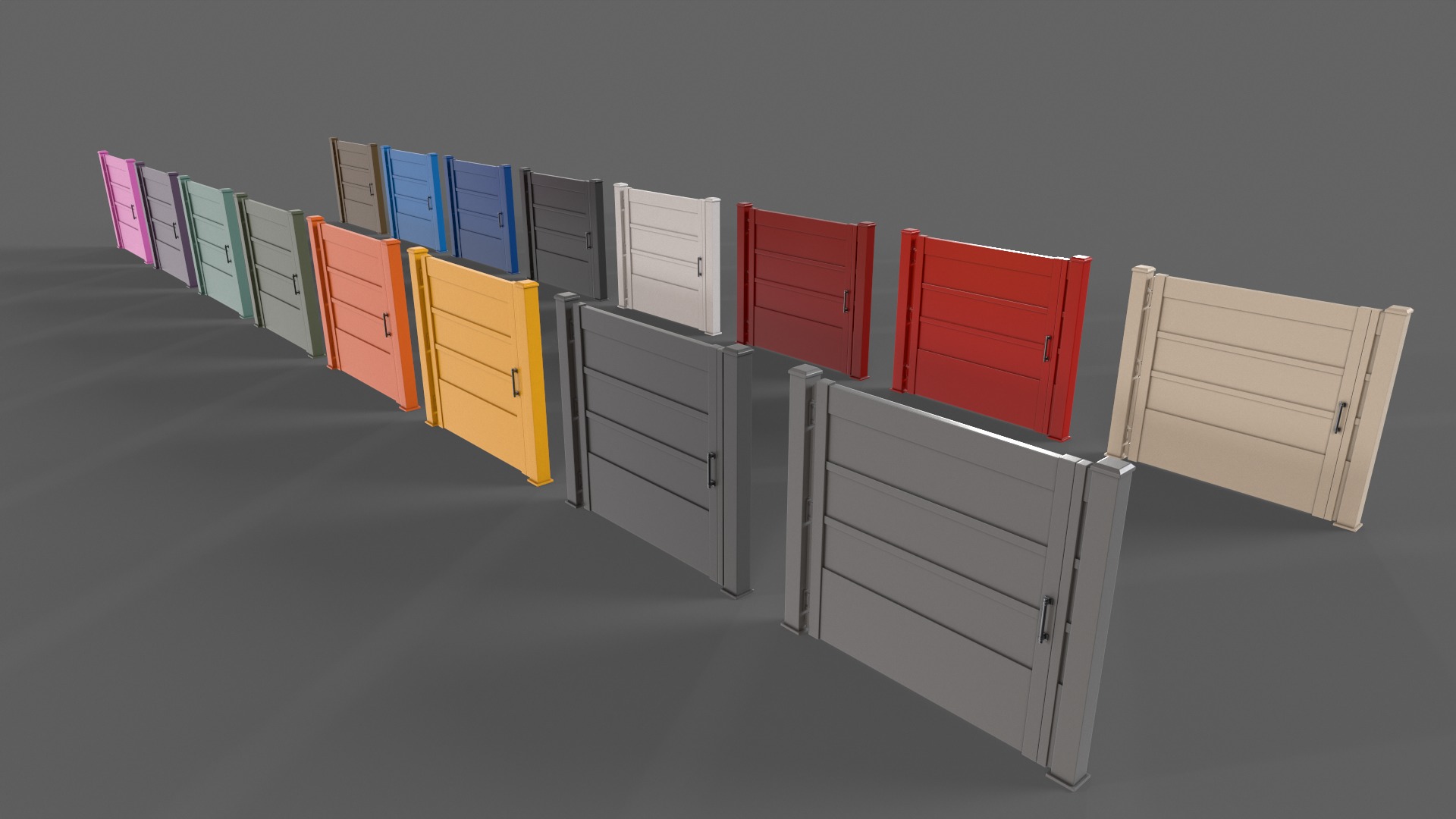 PBR Metal Gate A 3D Model Collection_17