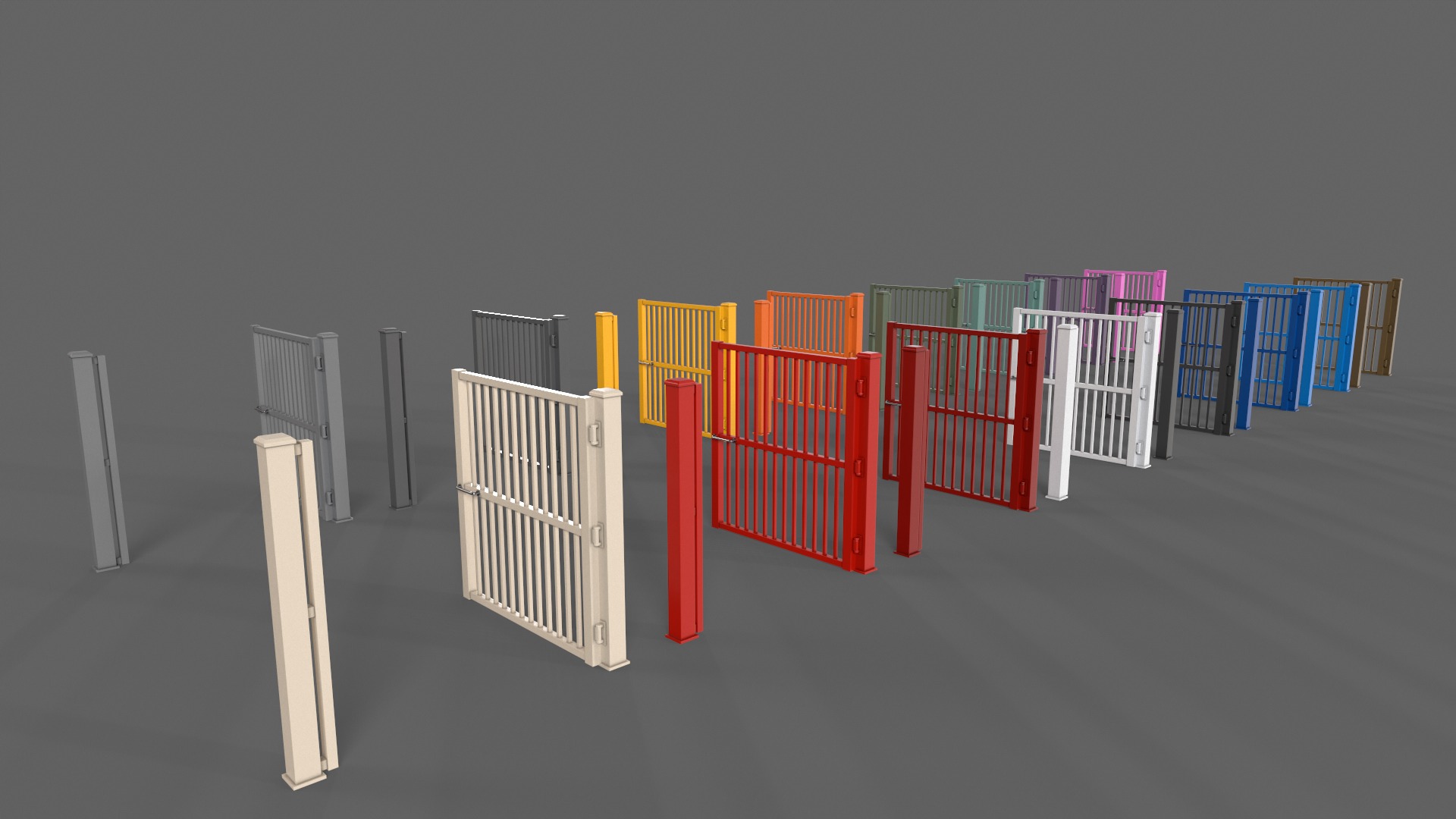 PBR Metal Gate A 3D Model Collection_40
