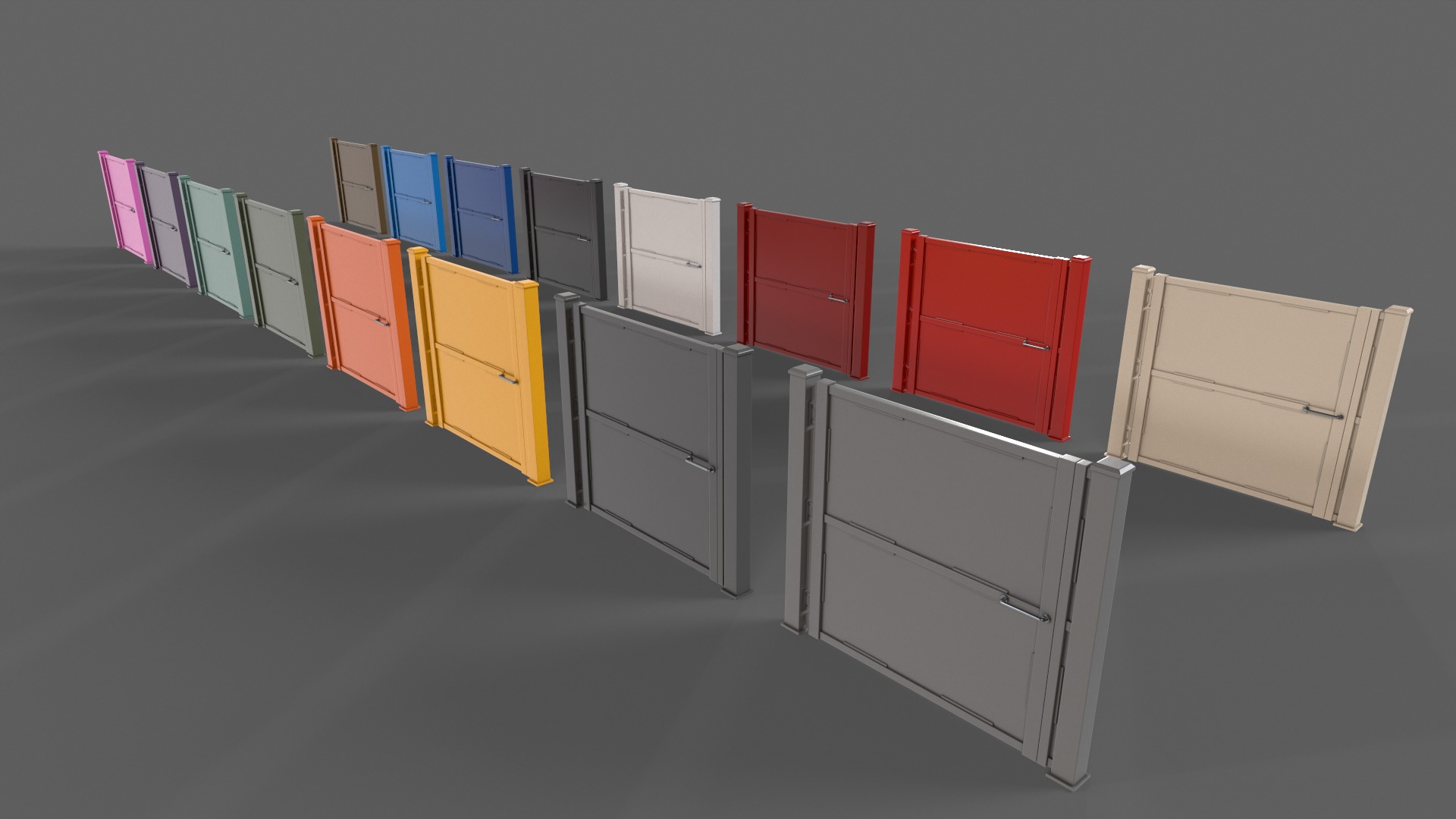 PBR Metal Gate A 3D Model Collection_23