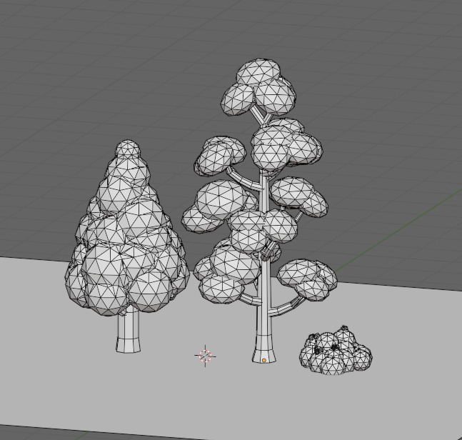 Simple 3D Vegetation Free low-poly 3D model_1
