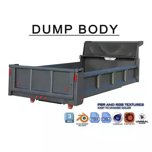 Dump body Low-poly 3D model