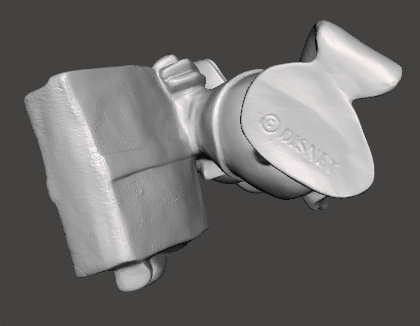 DONALD DUCK WITH SUITCASE 1970 VINTAGE STATUE MODEL CHARACTER 3D print model_8