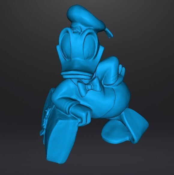 DONALD DUCK WITH SUITCASE 1970 VINTAGE STATUE MODEL CHARACTER 3D print model_13
