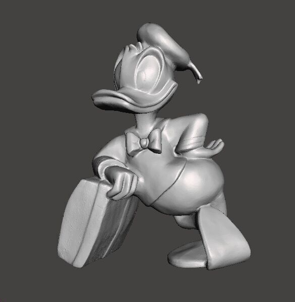 DONALD DUCK WITH SUITCASE 1970 VINTAGE STATUE MODEL CHARACTER 3D print model_2