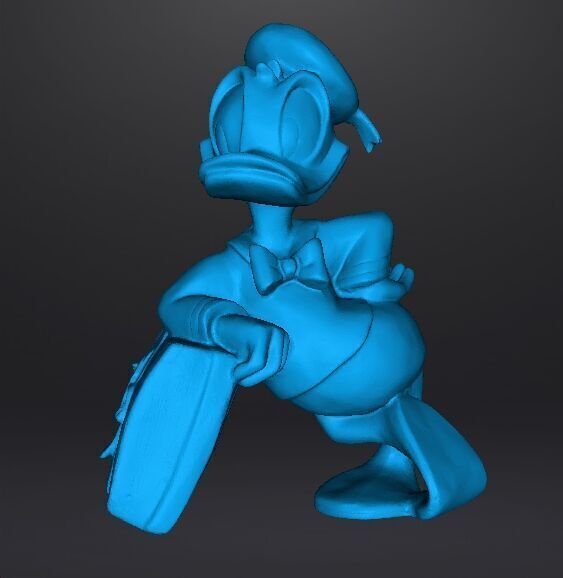 DONALD DUCK WITH SUITCASE 1970 VINTAGE STATUE MODEL CHARACTER 3D print model_10