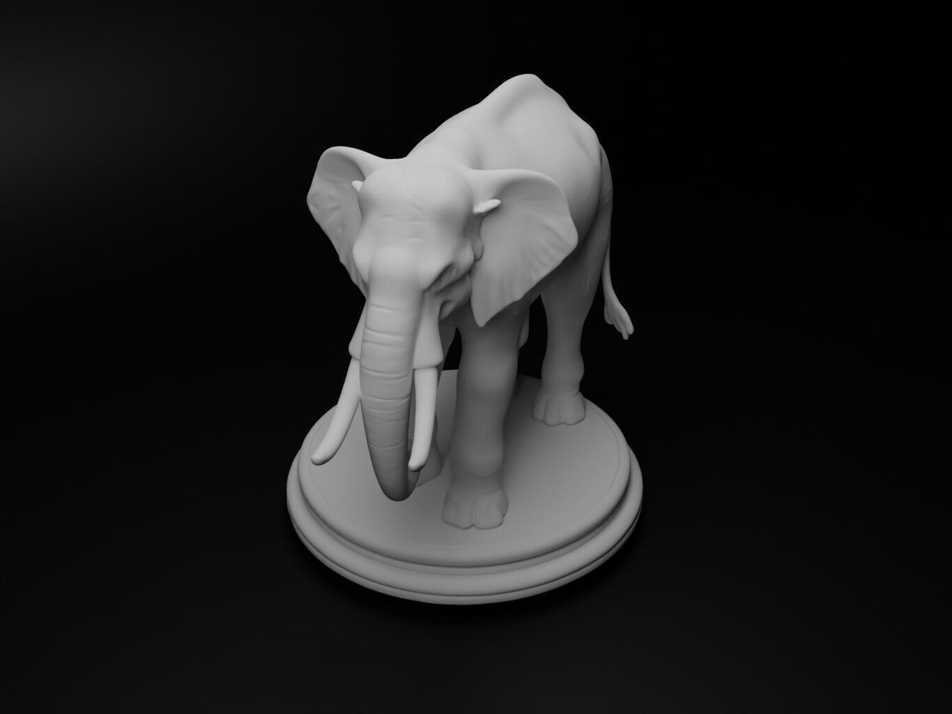 elephant Animal Chess 3D print model_2