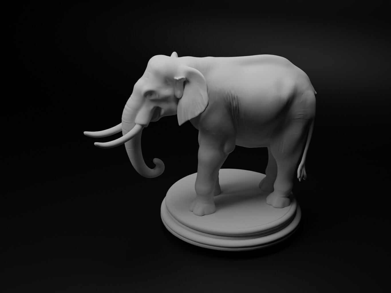 elephant Animal Chess 3D print model_1