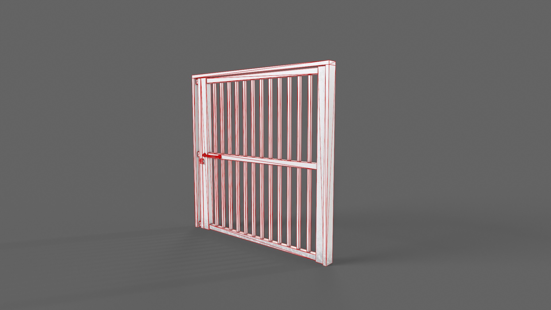 PBR Metal Gate B 3D Model Collection_51