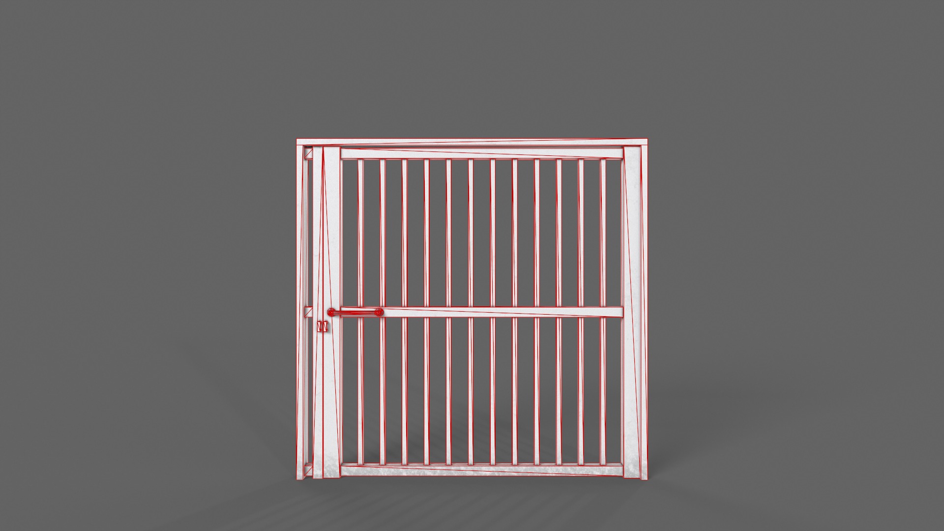 PBR Metal Gate B 3D Model Collection_50