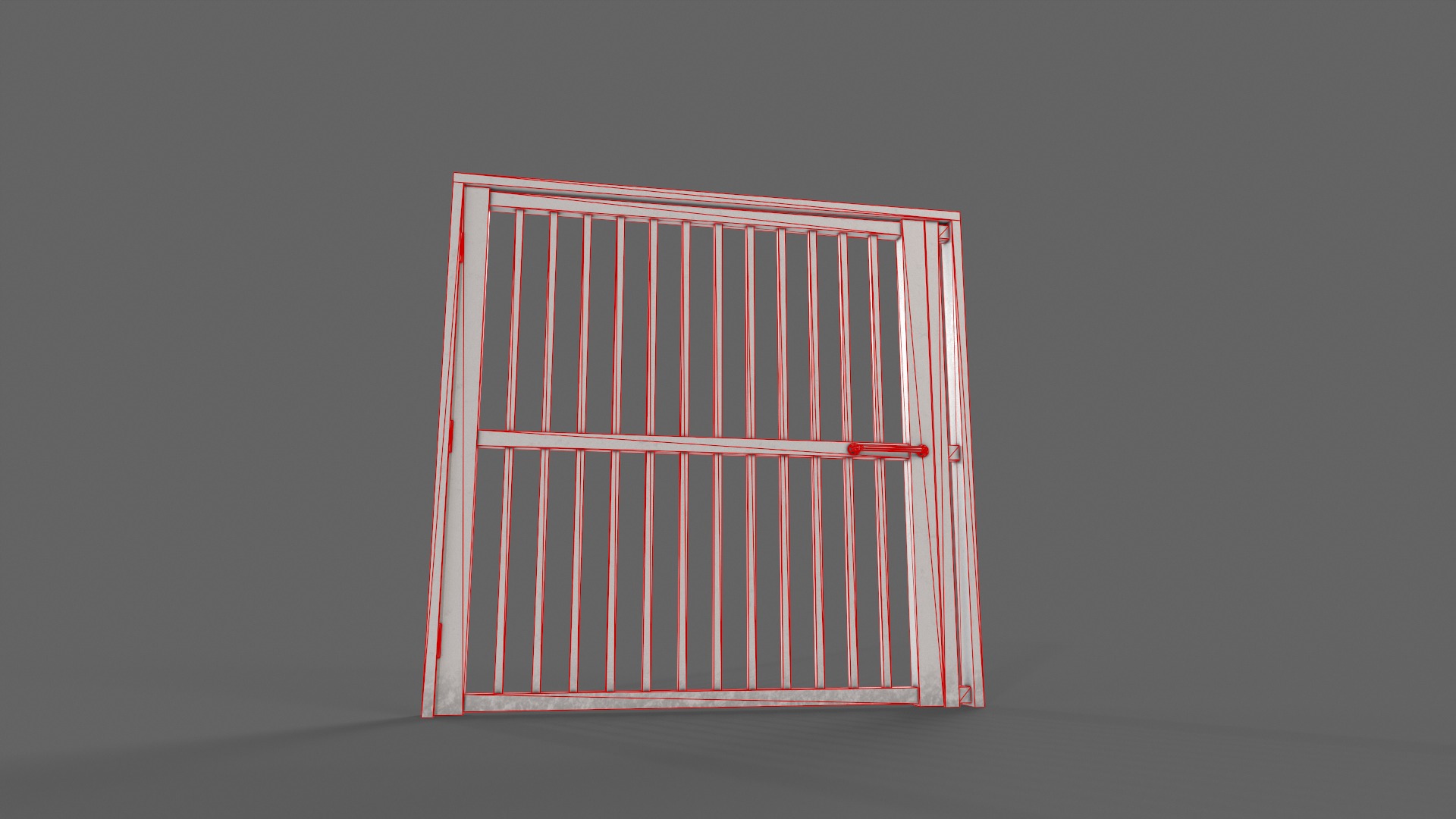 PBR Metal Gate B 3D Model Collection_52