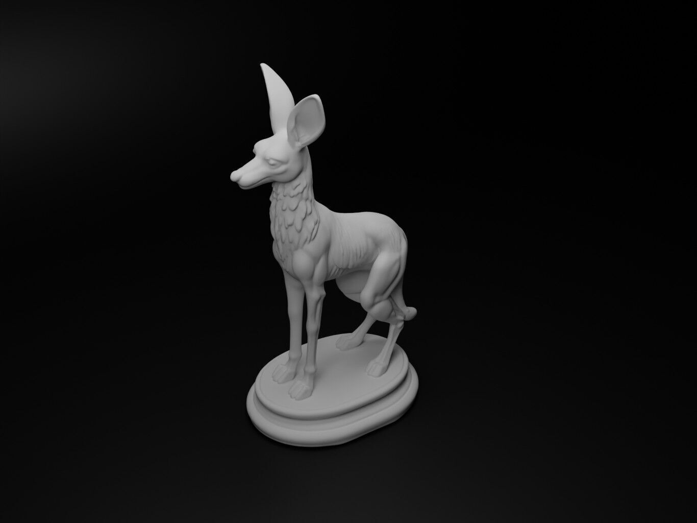 fennec Animal Chess 3D print model_2