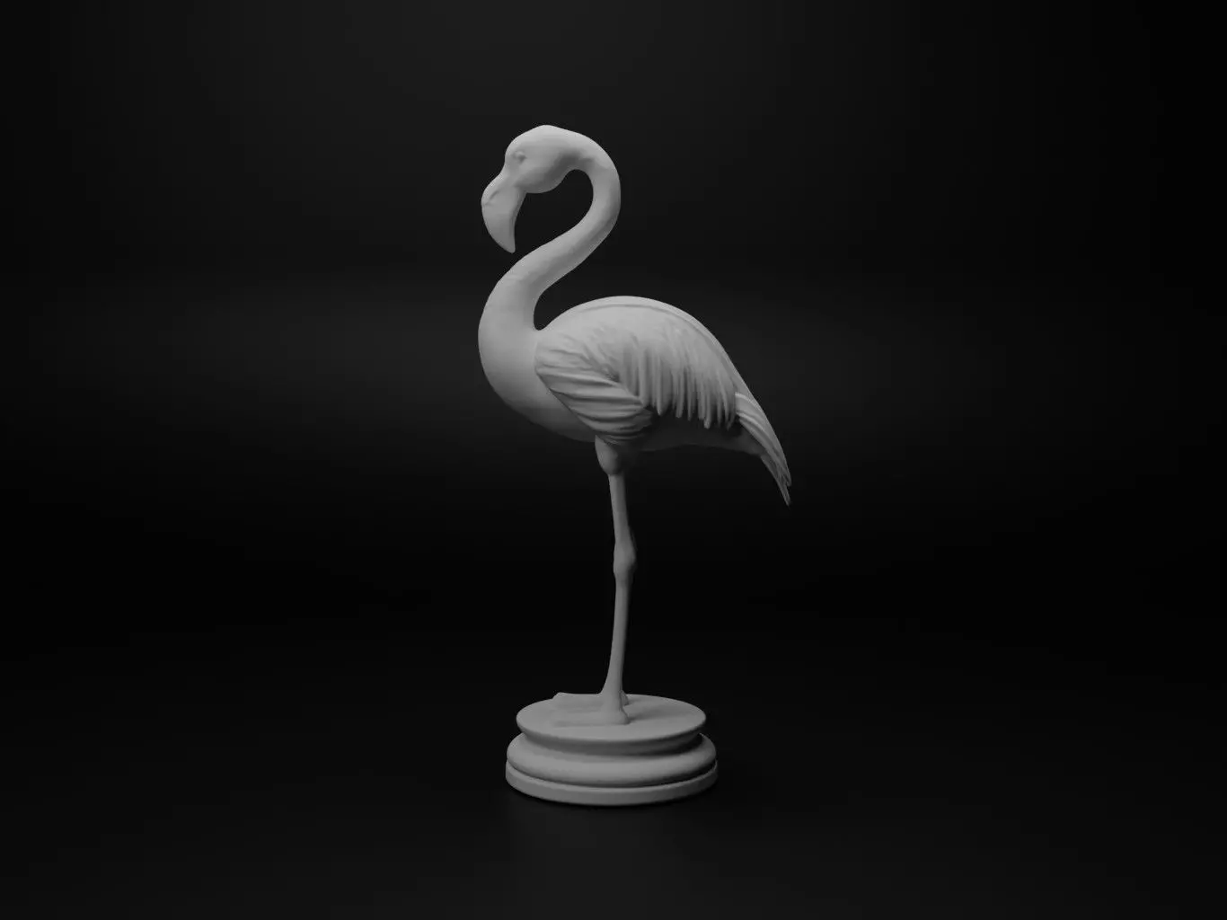 flamingo Animal Chess 3D print model_0