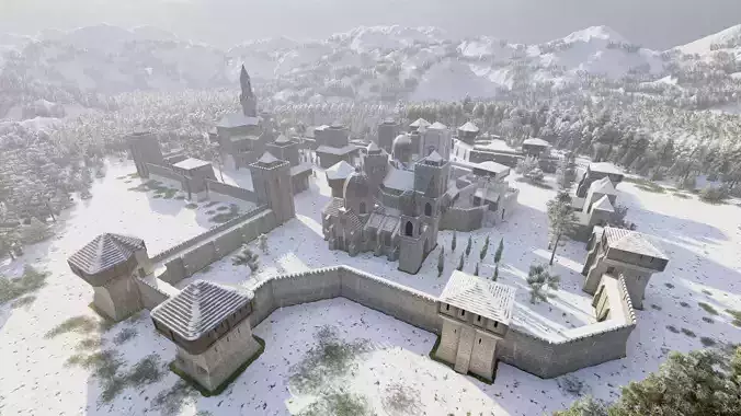 Medieval Castle 3D model