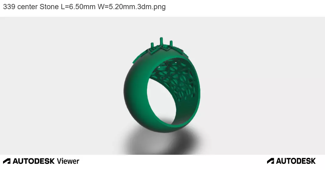 Aurora Crown Ring 3D print model