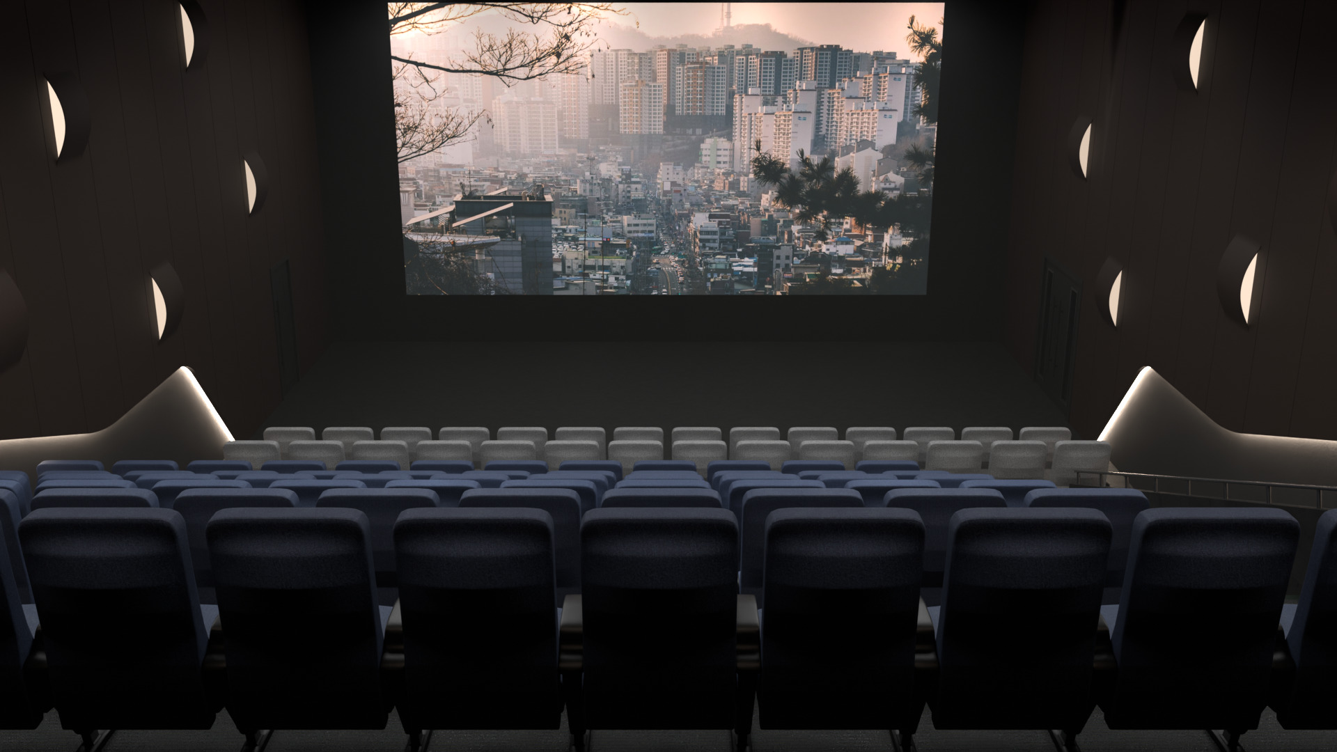 Brown Big Cinema 3D model_1