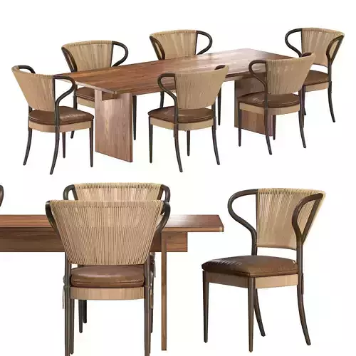 Faure Table Amira Armless Chair