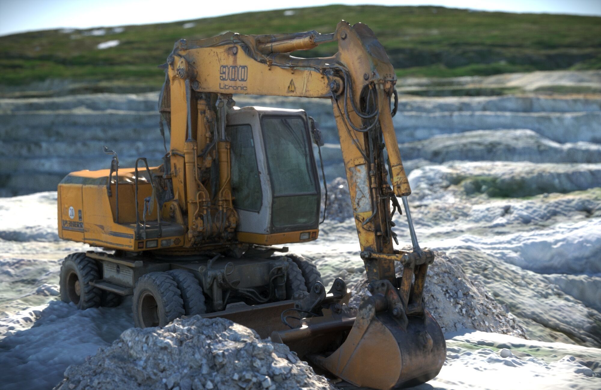 Scanned Opencast Mines 3D model_7