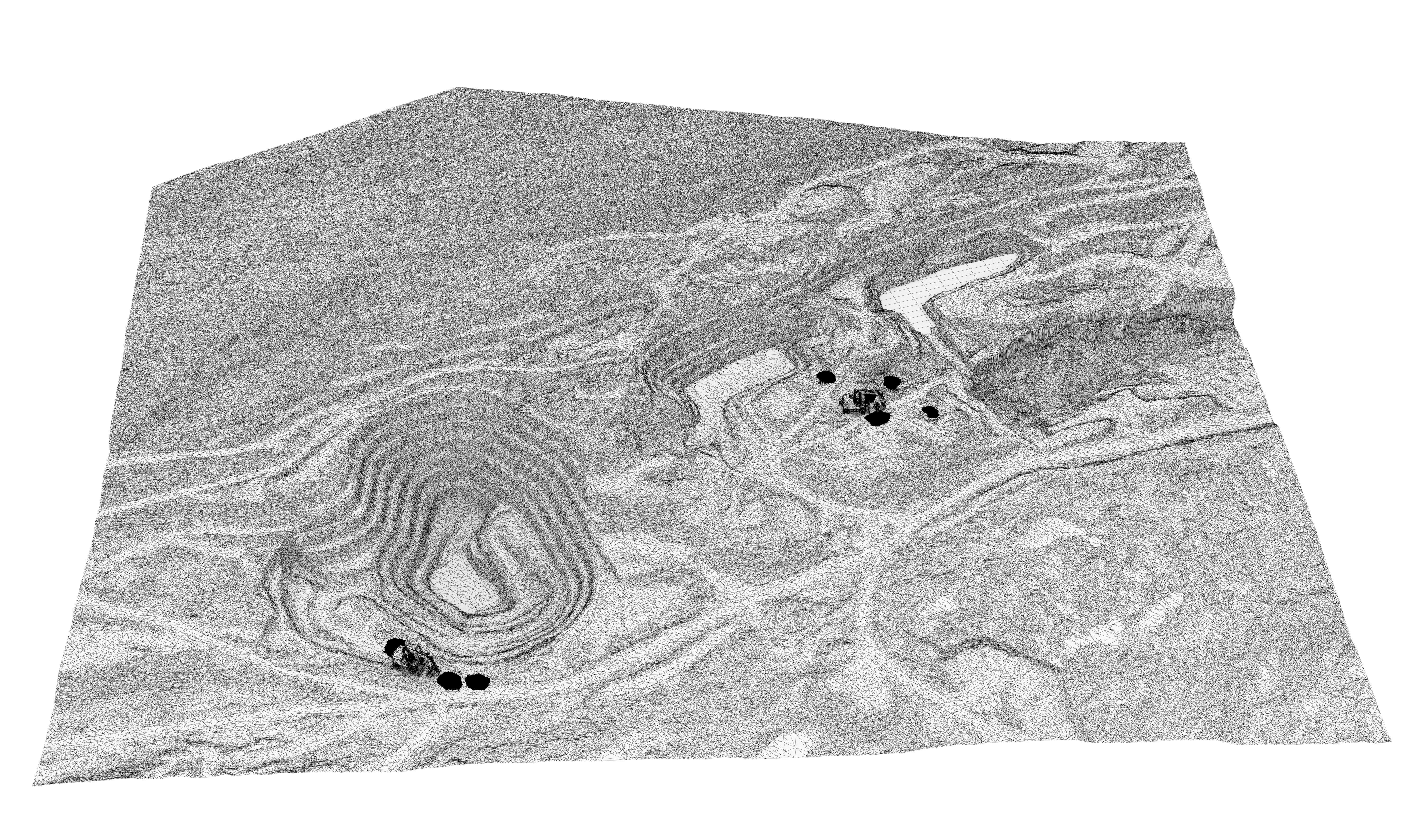 Scanned Opencast Mines 3D model_9