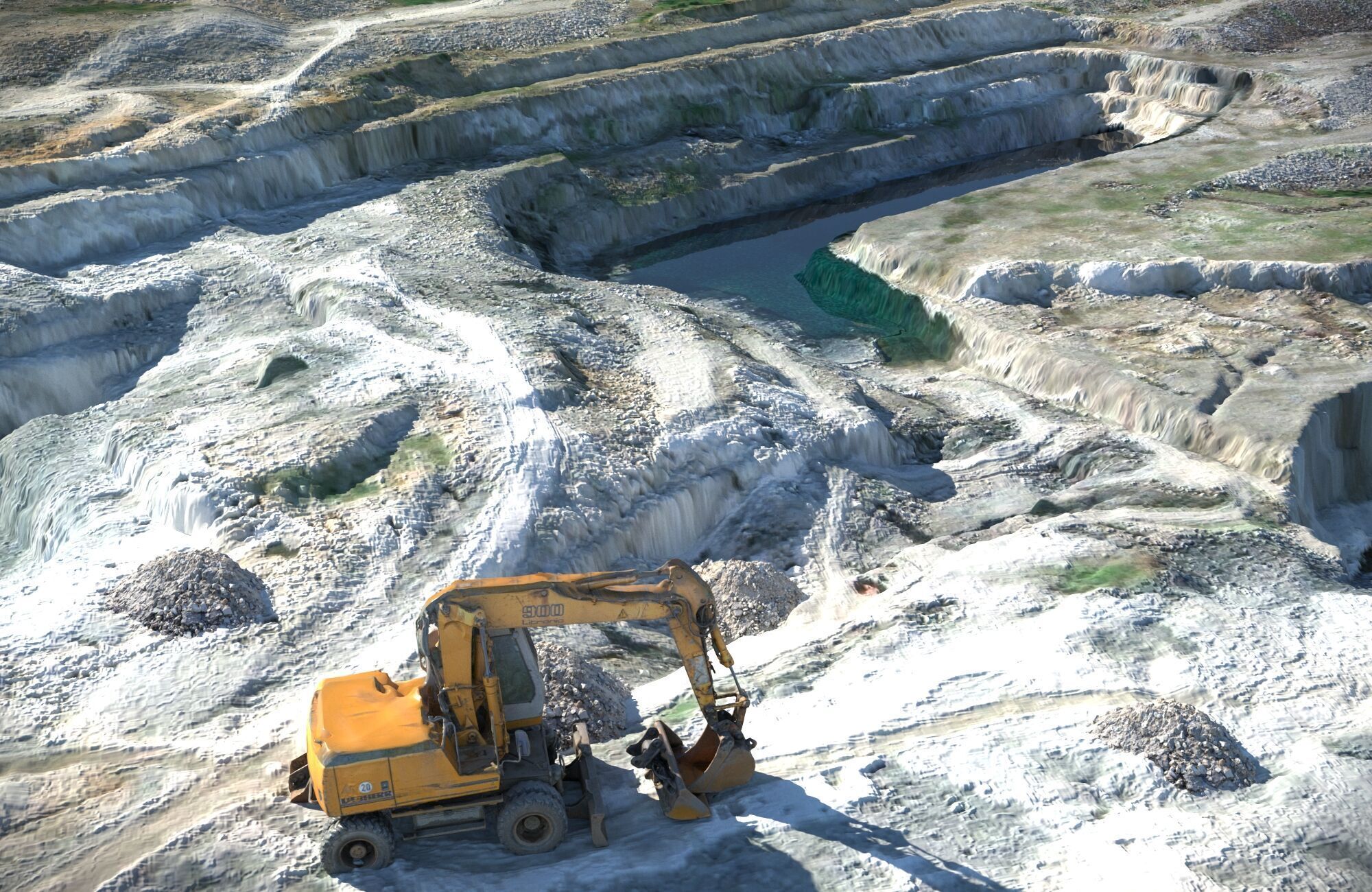 Scanned Opencast Mines 3D model_1