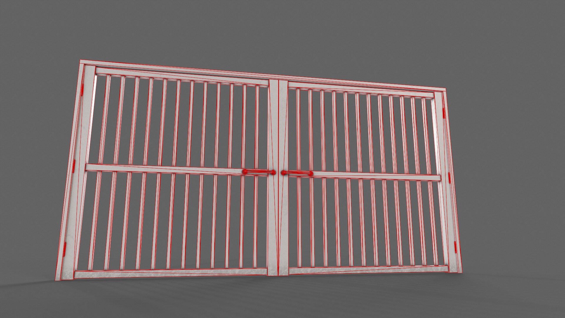 PBR Metal Gate D 3D Model Collection_52