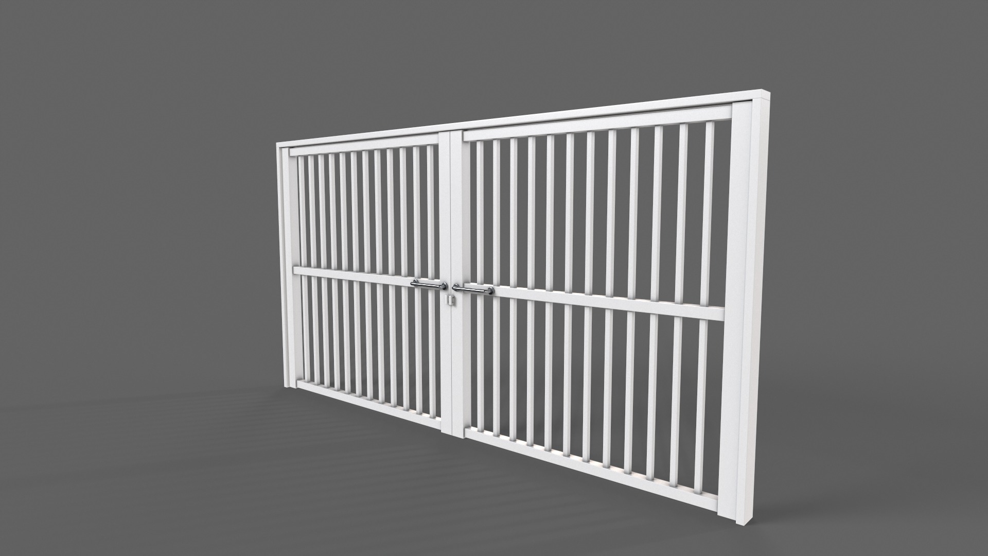 PBR Metal Gate D 3D Model Collection_46