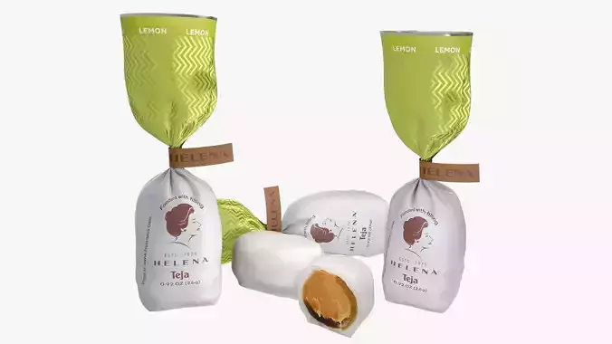 Helena Chocoteja LEMON Chocolate Low-poly 3D model