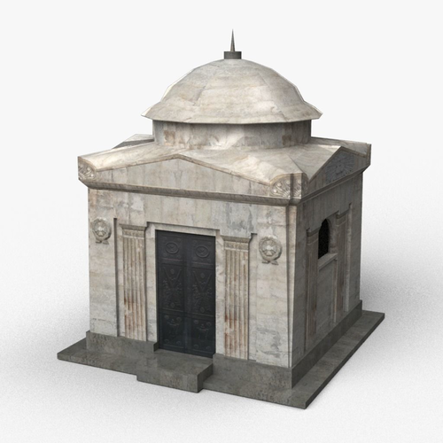 Crypt Low-poly 3D model