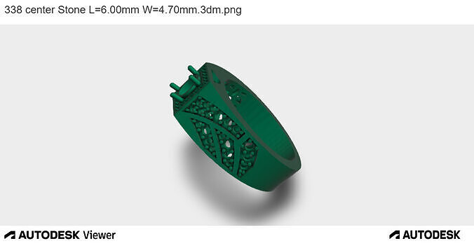 The Monarch Emblem Ring 3D print model