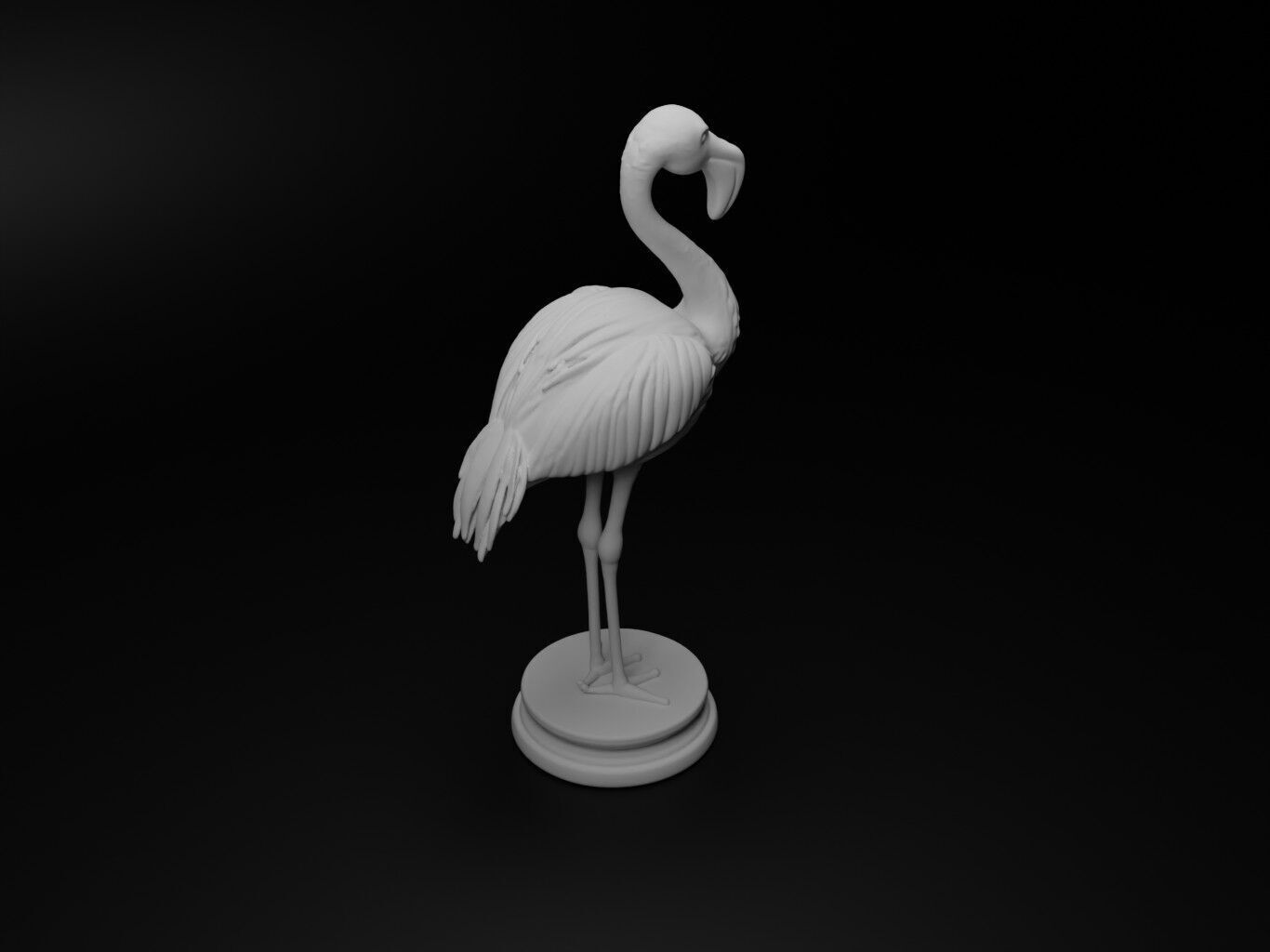 flamingo Animal Chess 3D print model_2