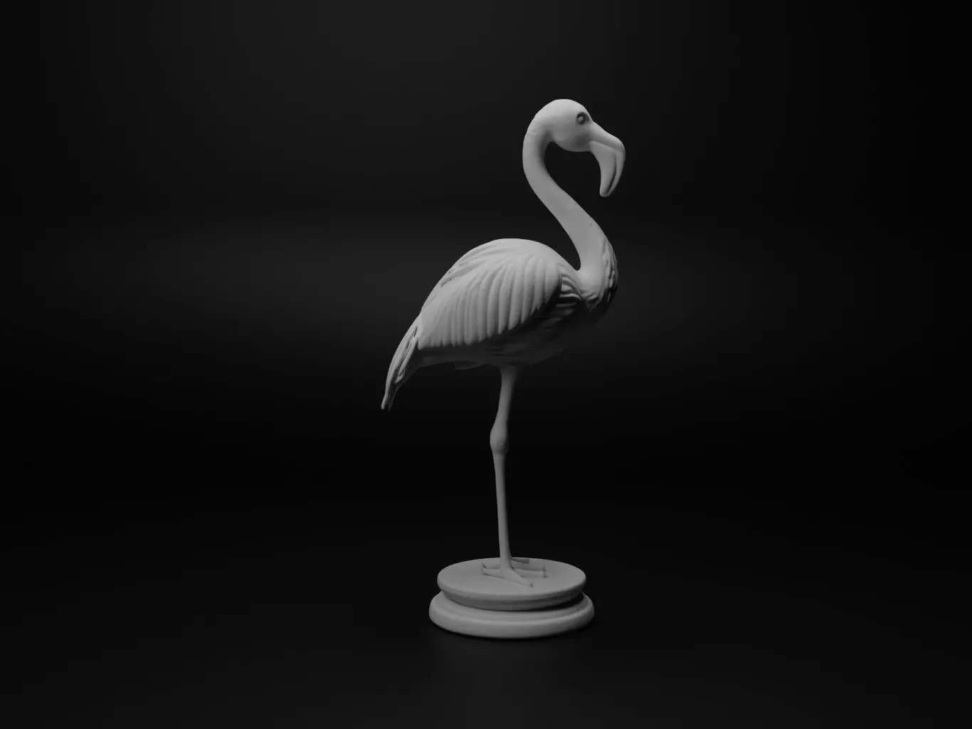 flamingo Animal Chess 3D print model_0